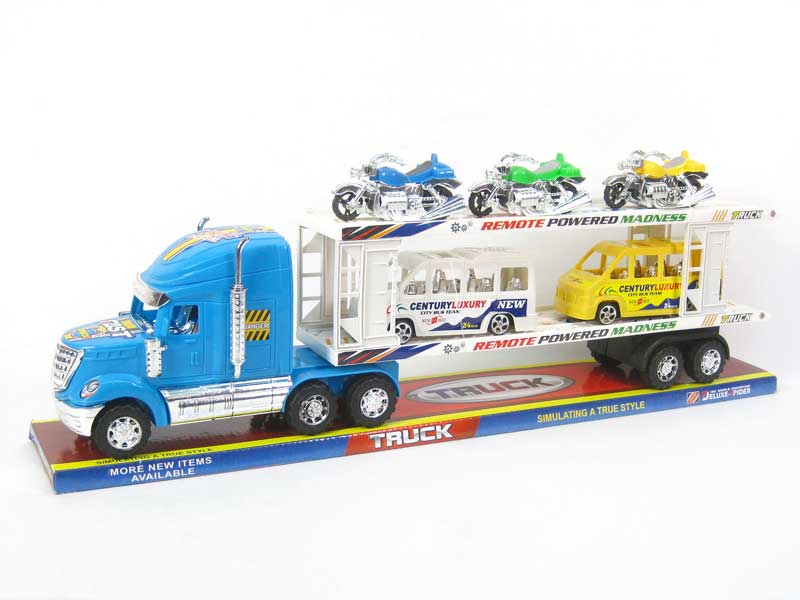 Friction Double Deck Trailer toys