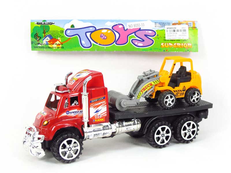 Friction Truck Tow Free Wheel  Construction Truck toys