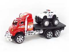 Friction Truck Tow Free Wheel Police Car(2C)