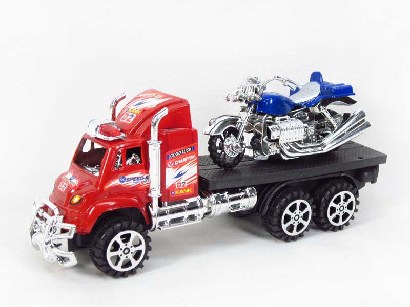 Friction Truck Tow Free Wheel Motorcycle(2C) toys