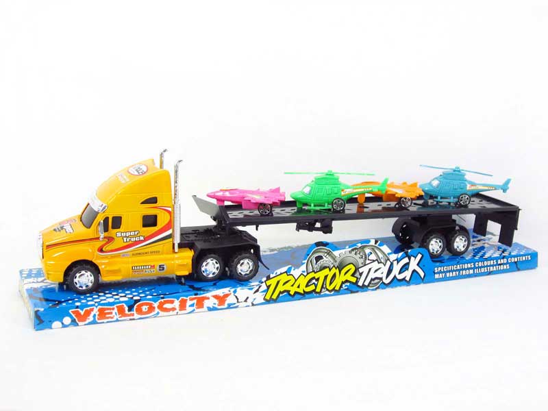 Friction Truck Tow Pull Back Plane(3C) toys