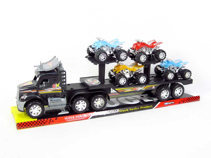 Friction Truck Tow Free Wheel Motorcycle toys