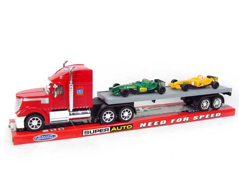 Friction Tow Truck & Free Wheel Equation Car(2C) toys