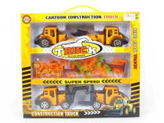 Friction Construction Truck Set(4in1)