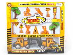 Friction Construction Truck Set(2in1)