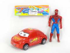 Friction Car & Spider Man