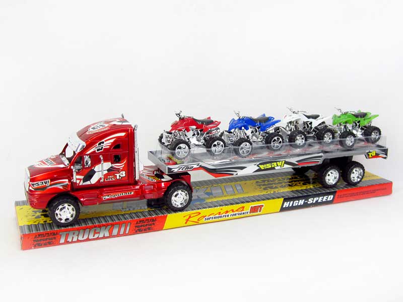 Friction Truck Tow Free Wheel Motorcycle(3C) toys