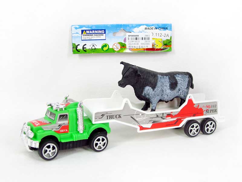 Friction Truck Tow Cow toys