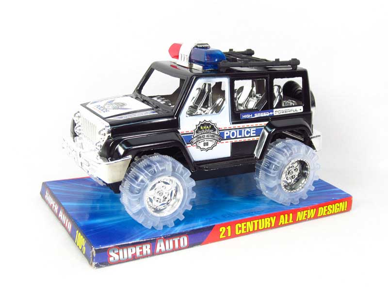 Friction Police Car W/L_M(3C) toys