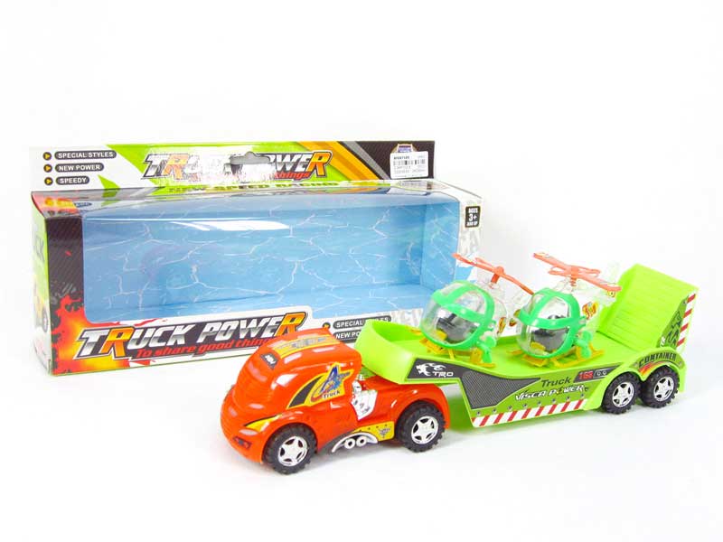 Friction Truck Tow Wind-up Plane(2S) toys