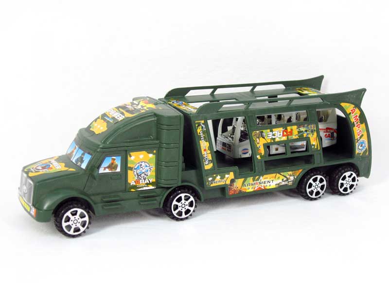 Friction Truck Tow Bus(2S) toys