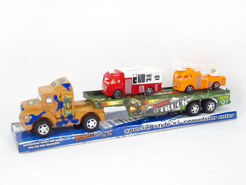 Friction Truck Tow Fire Engine(2C) toys