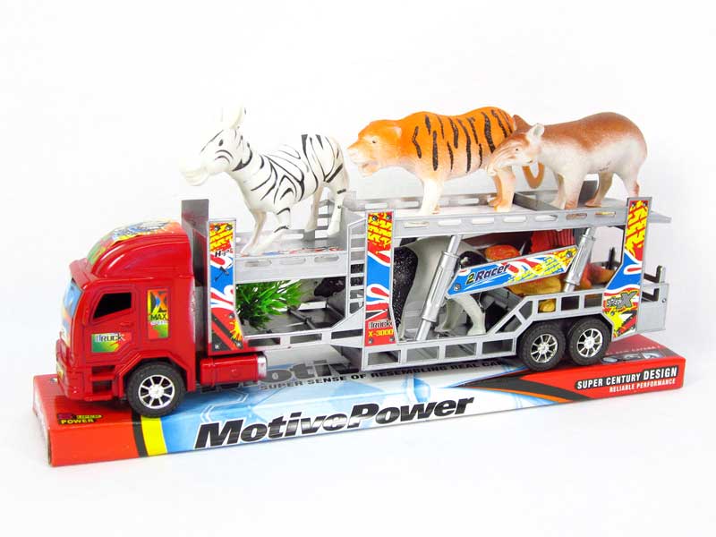 Friction Truck Tow Animal toys