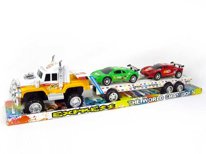 Friction Tow Truck & Free Wheel Racing Car(4C) toys