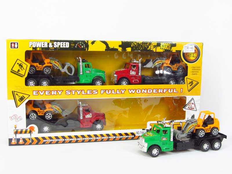 Friction Truck Tow Construction Truck(4in1) toys
