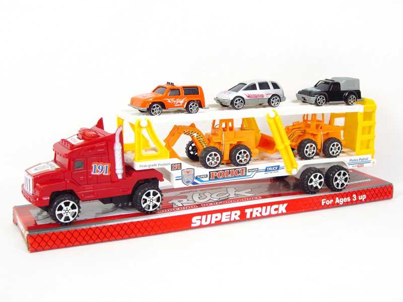 Friction Double Deck Trailer W/L_M toys