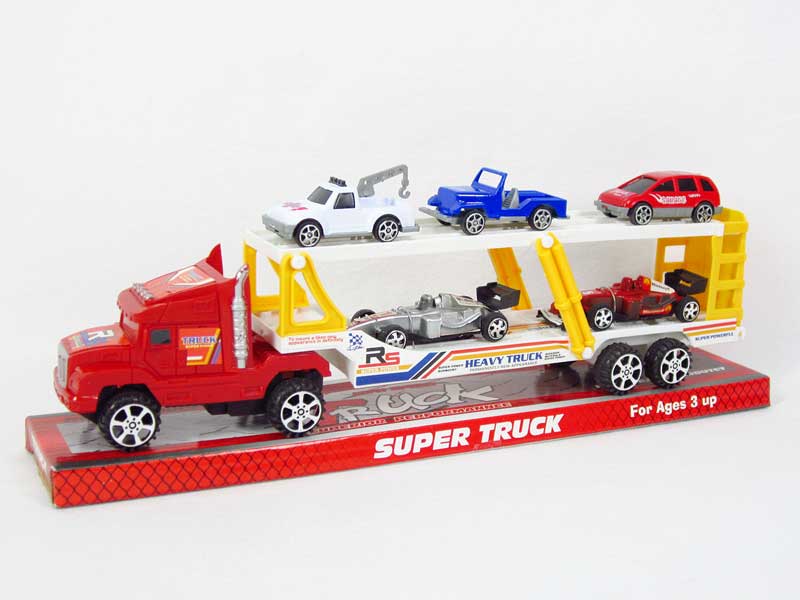 Friction Double Deck Trailer toys