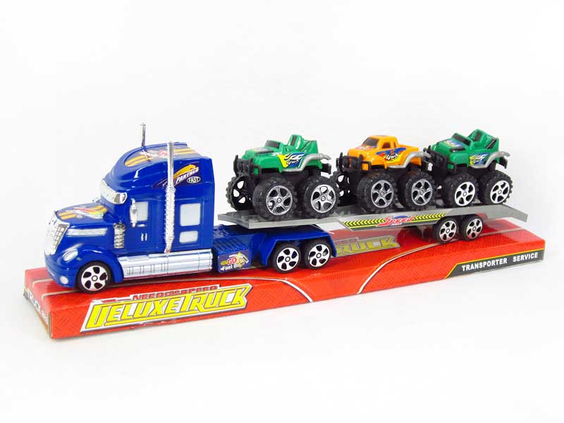 Friction Truck Tow Free Wheel Cross-country Car(4C) toys