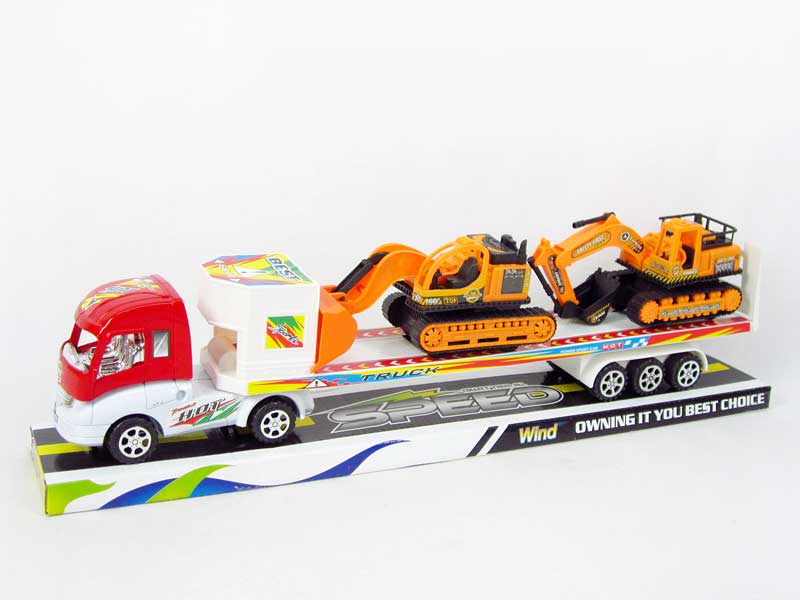 Friction Tow Construction Truck(3C) toys