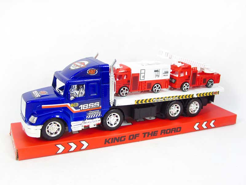 Friction Truck Tow Free Wheel Fire Engine toys