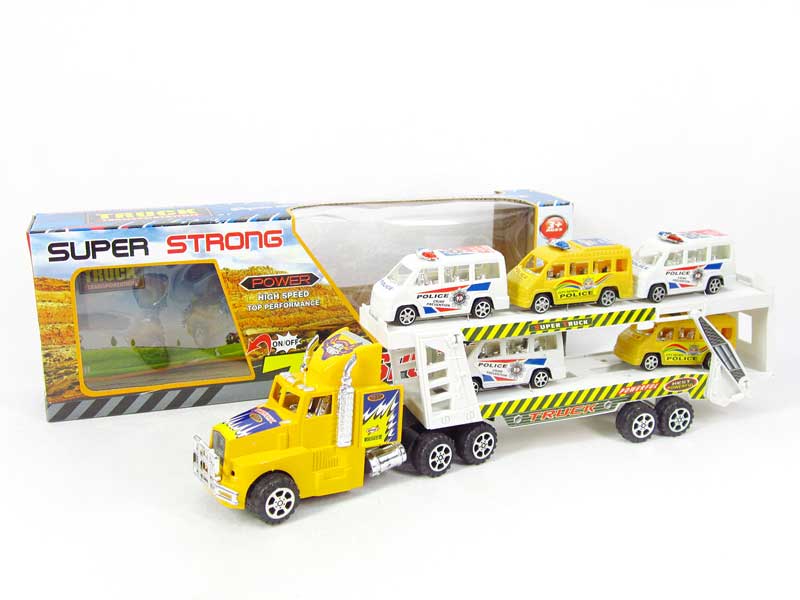 Friction Double Deck Trailer toys