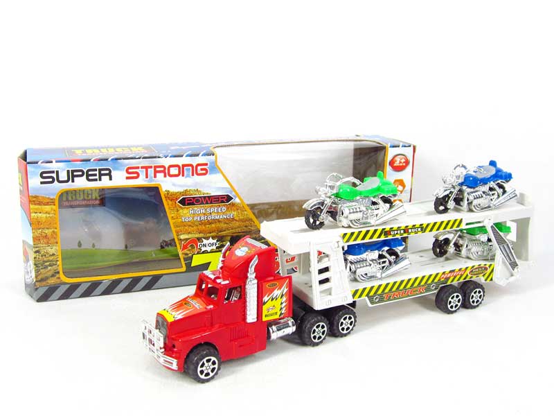 Friction Double Deck Trailer toys