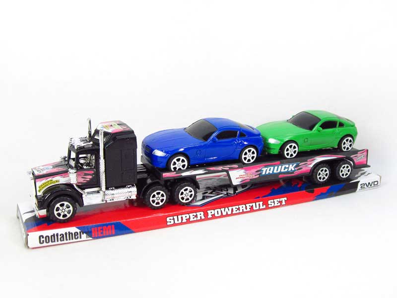 Friction Truck Tow Free Wheel Car(3C) toys