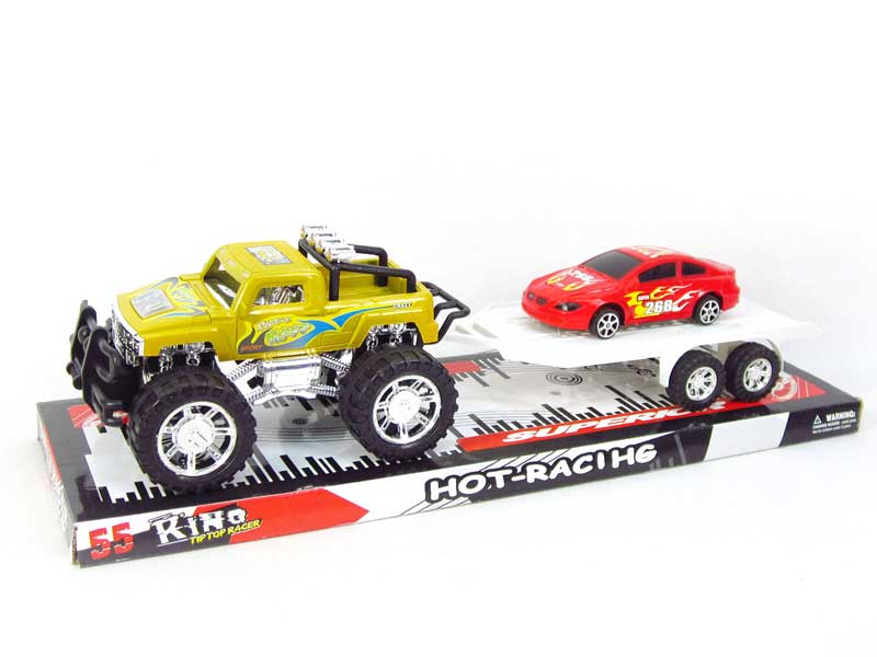 Friction Cross-country Truck Tow Free Wheel Racing Car toys
