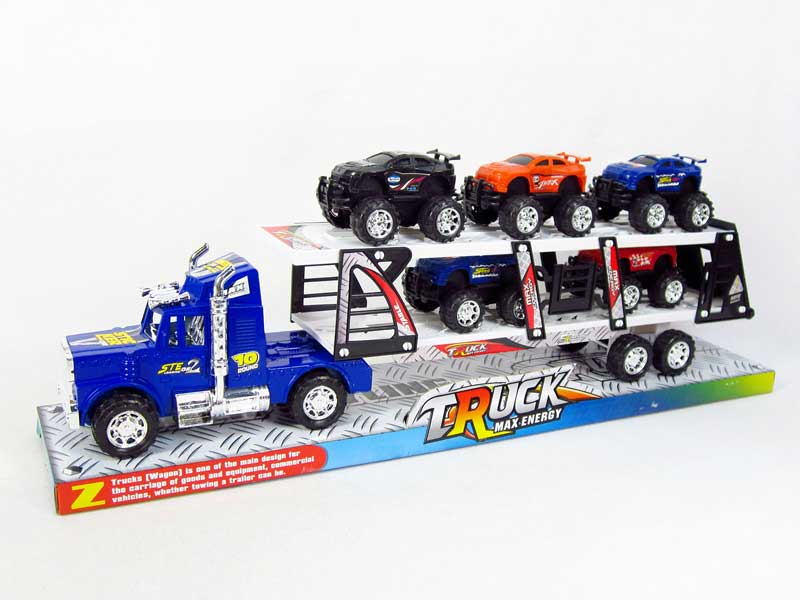 Friction Truck Tow Free Wheel Car(3C) toys