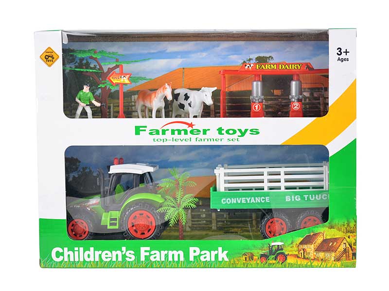 Friction Fram Truck Set(2S2C) toys