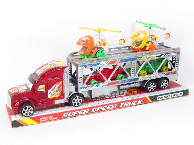 Friction Truck Tow Car & Plane(2C) toys