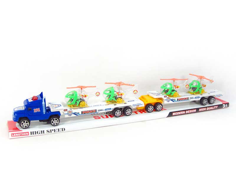 Friction Truck Tow Wind-up Plane W/L_M toys