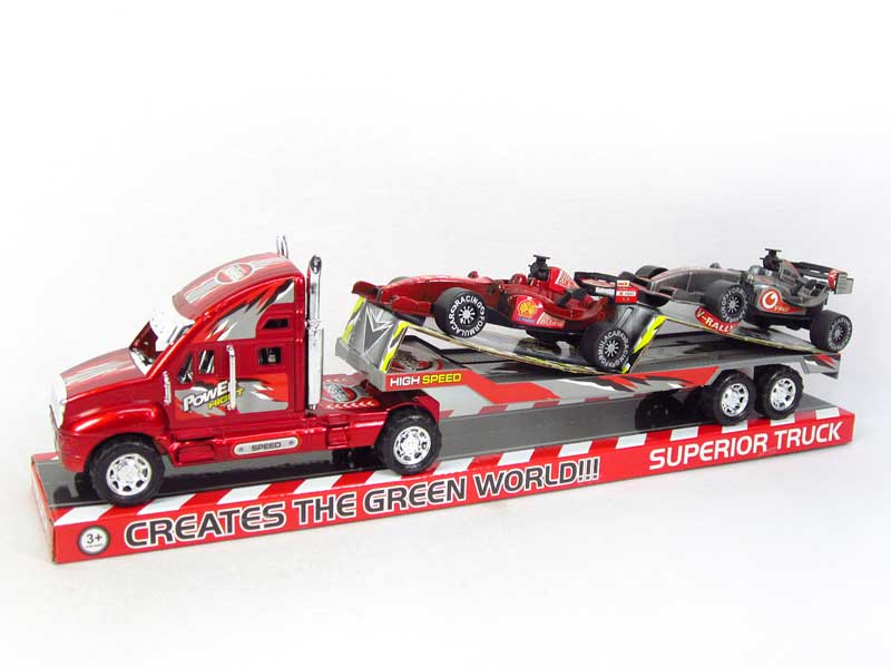 Friction Tow Truck & Free Wheel Equation Car toys