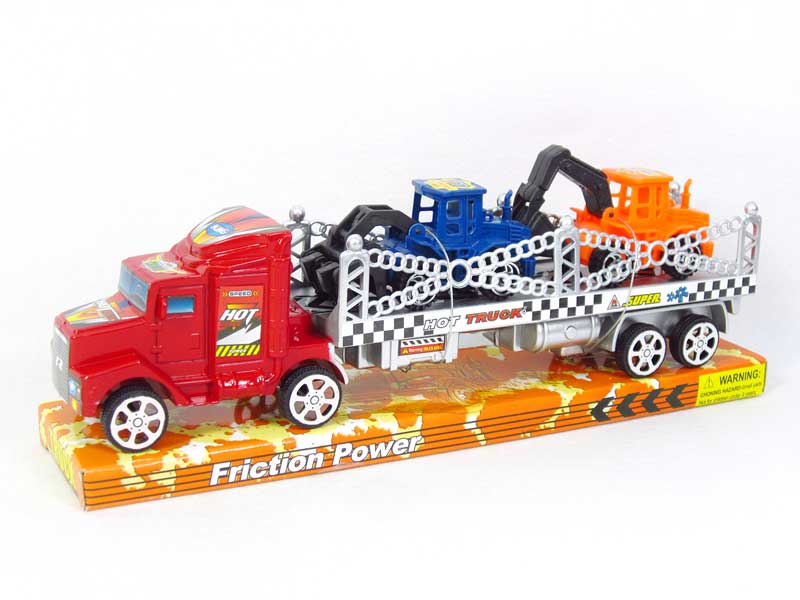 Friction Truck Tow Construction Truck(3C) toys