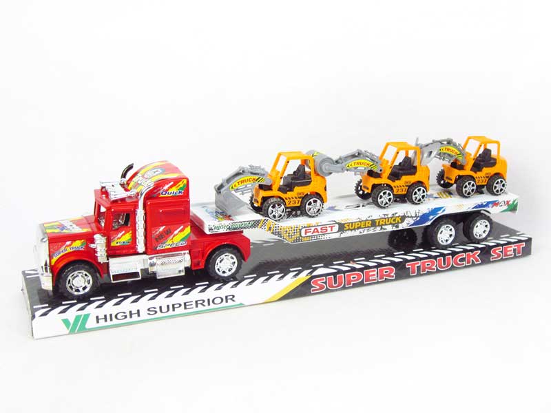 Friction Truck Tow Construction Truck toys