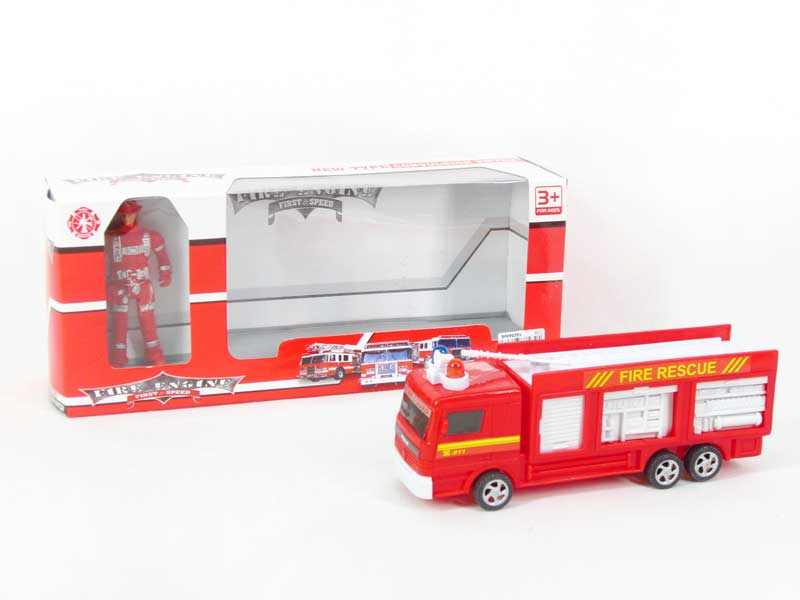 Friction Fire Engine &  Man toys
