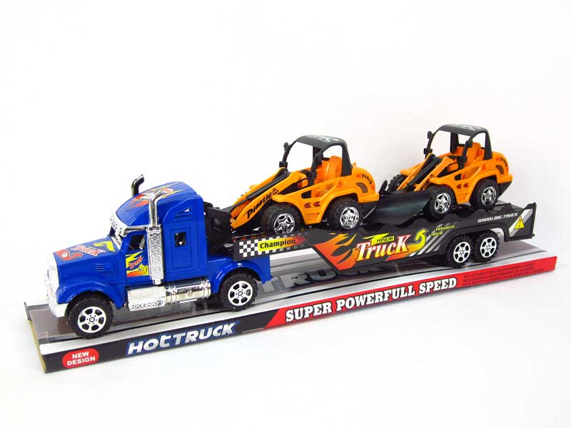 Frcition Truck Tow Free Wheel Construction Truck(3C) toys