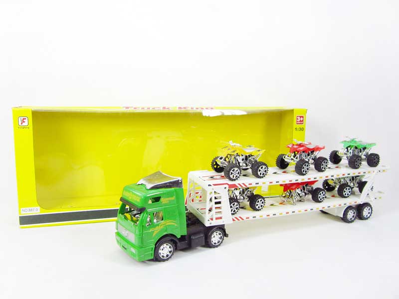 Friction Double Deck Trailer toys