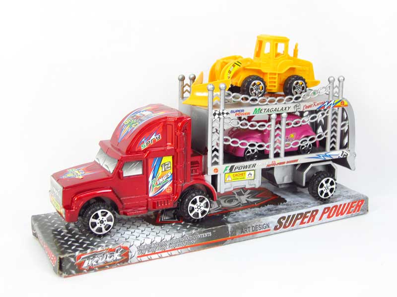 Friction Double Deck Trailer(2C) toys