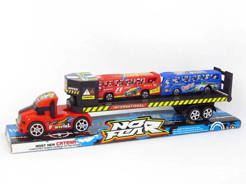 Friction Truck Tow Bus toys