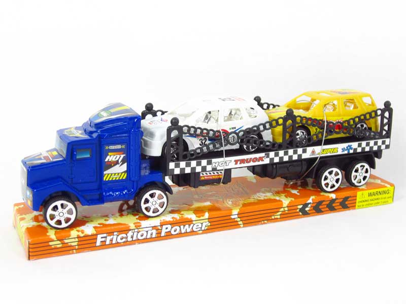 Friction Truck Tow Sports Car(3C) toys