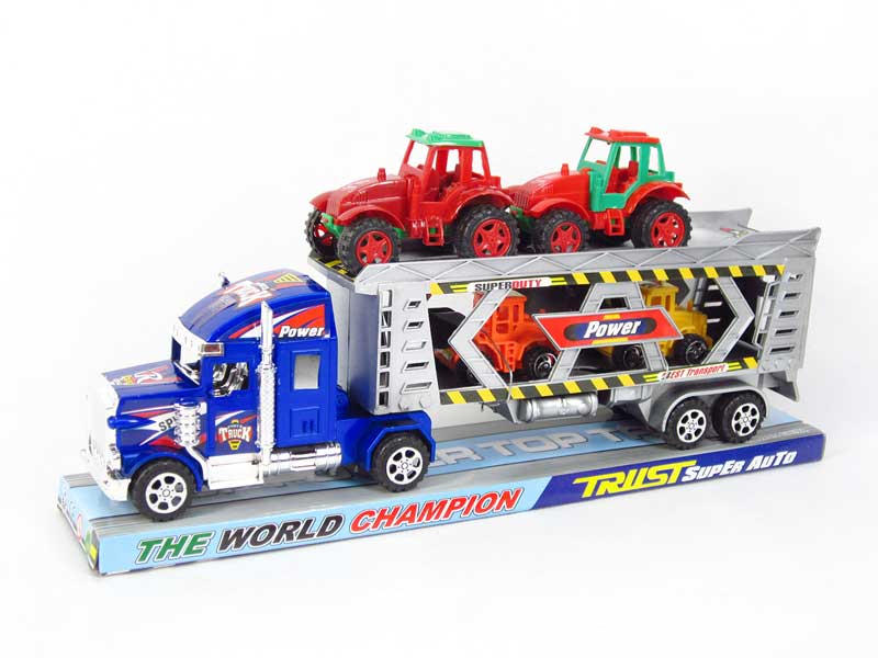 Friction Double Deck Trailer(2C) toys