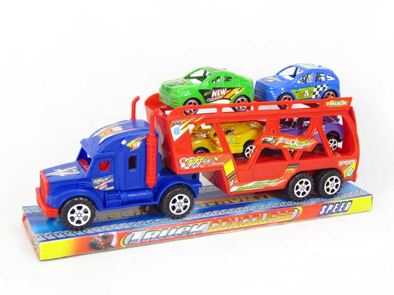 Friction Double Deck Trailer toys