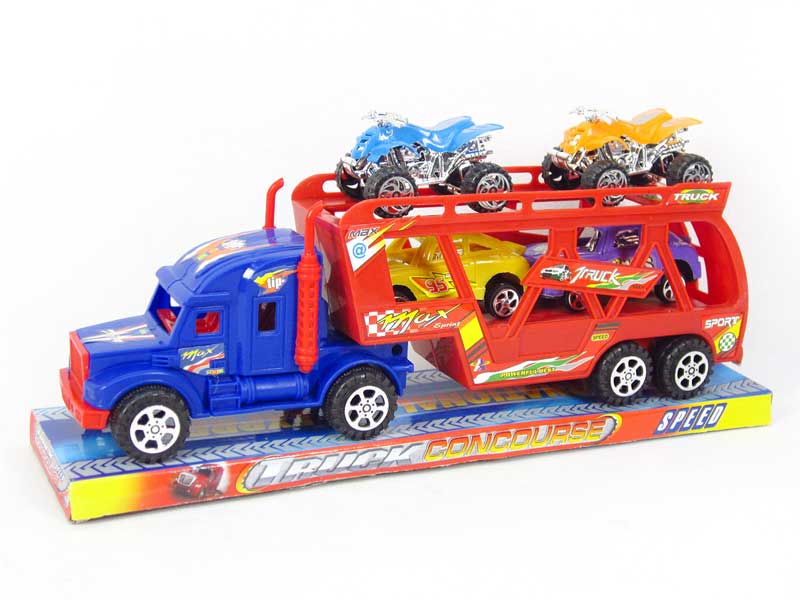 Friction Double Deck Trailer toys