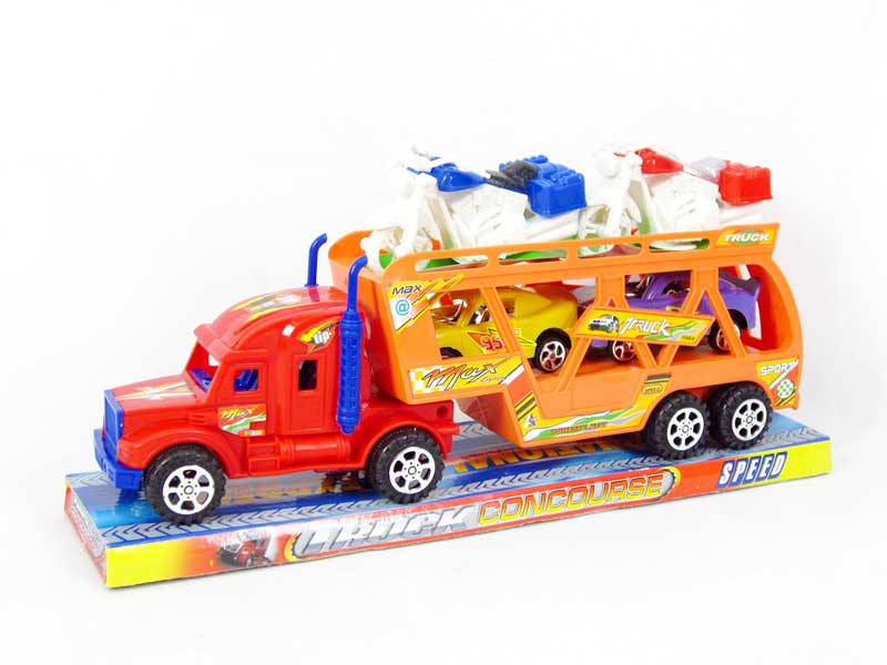 Friction Double Deck Trailer toys