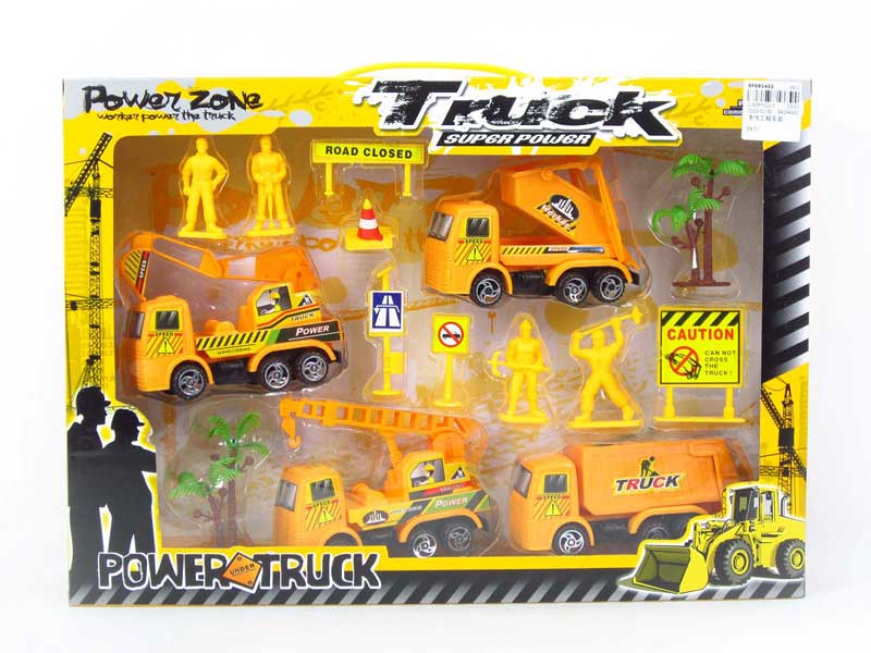 Friction Construction Truck Set toys