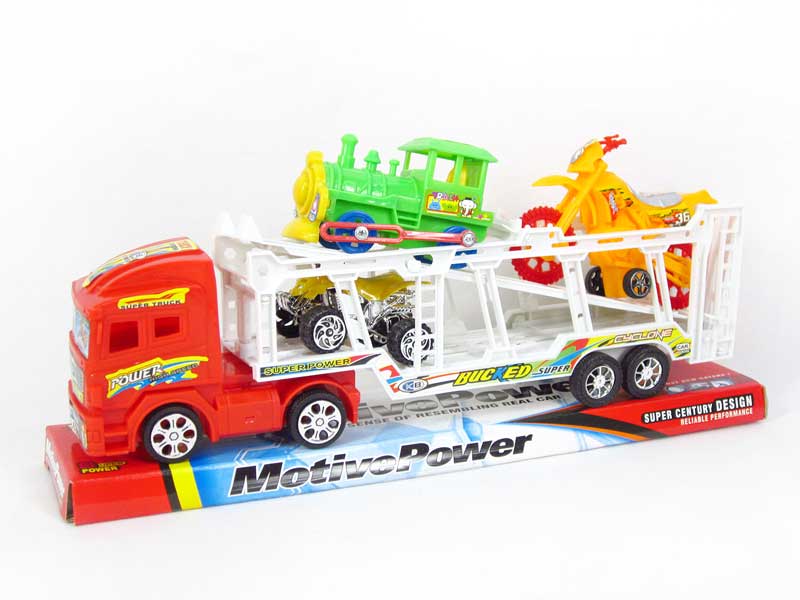 Friction Double Deck Trailer toys