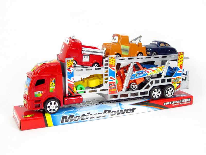 Friction Double Deck Trailer toys