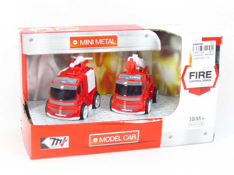 Die Cast Fire Engine Friction(2in1) toys