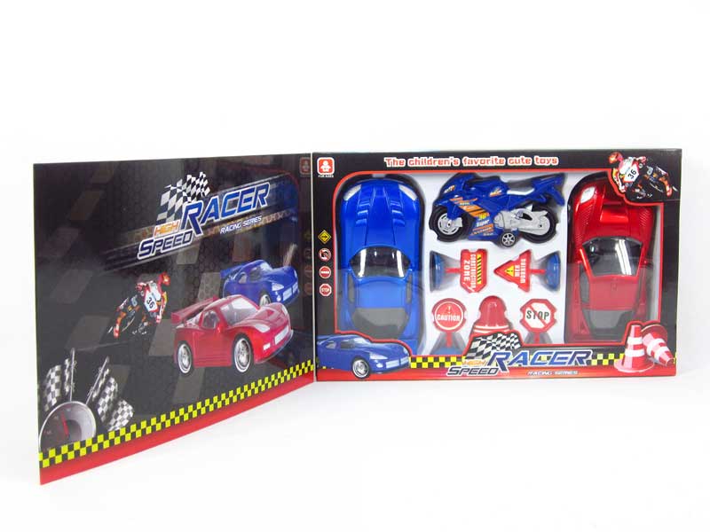 Friction Racing Car Set(2in1) toys